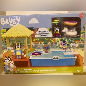 (New) Bluey Pool Time Playset